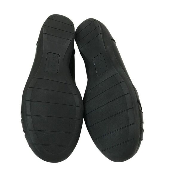 SOUL Naturalizer Womens Gift Black Slip On Flats Shoes 8W Comfort - Picture 2 of 7
